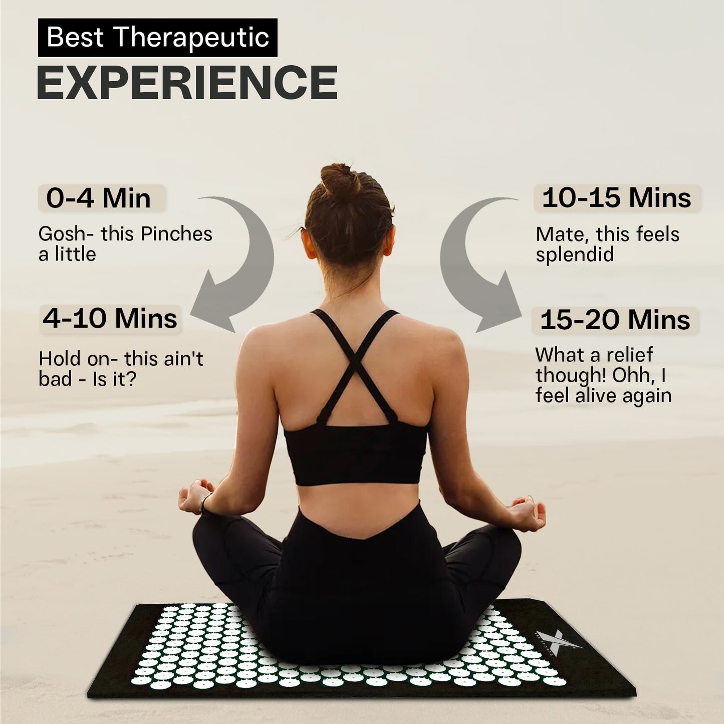 Experience Ultimate Relaxation with XN8 Acupressure Body Mat & Pillow Set for Stress Relief and Massage