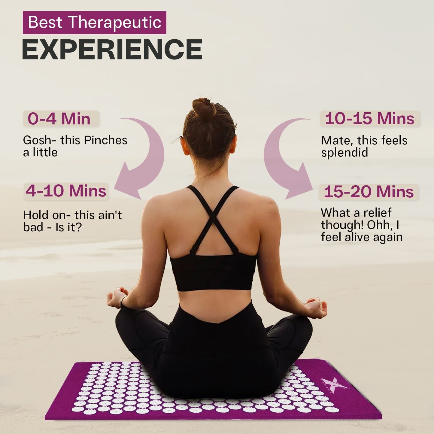 Experience Ultimate Relaxation with XN8 Acupressure Body Mat & Pillow Set for Stress Relief and Massage