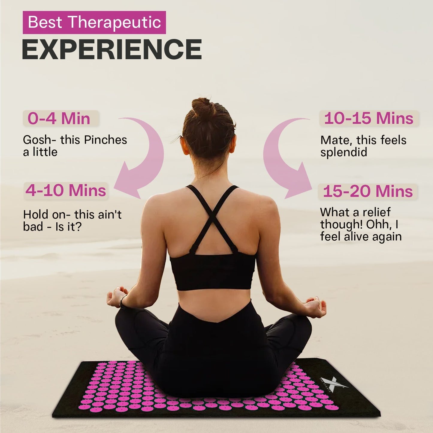 Experience Ultimate Relaxation with XN8 Acupressure Body Mat & Pillow Set for Stress Relief and Massage