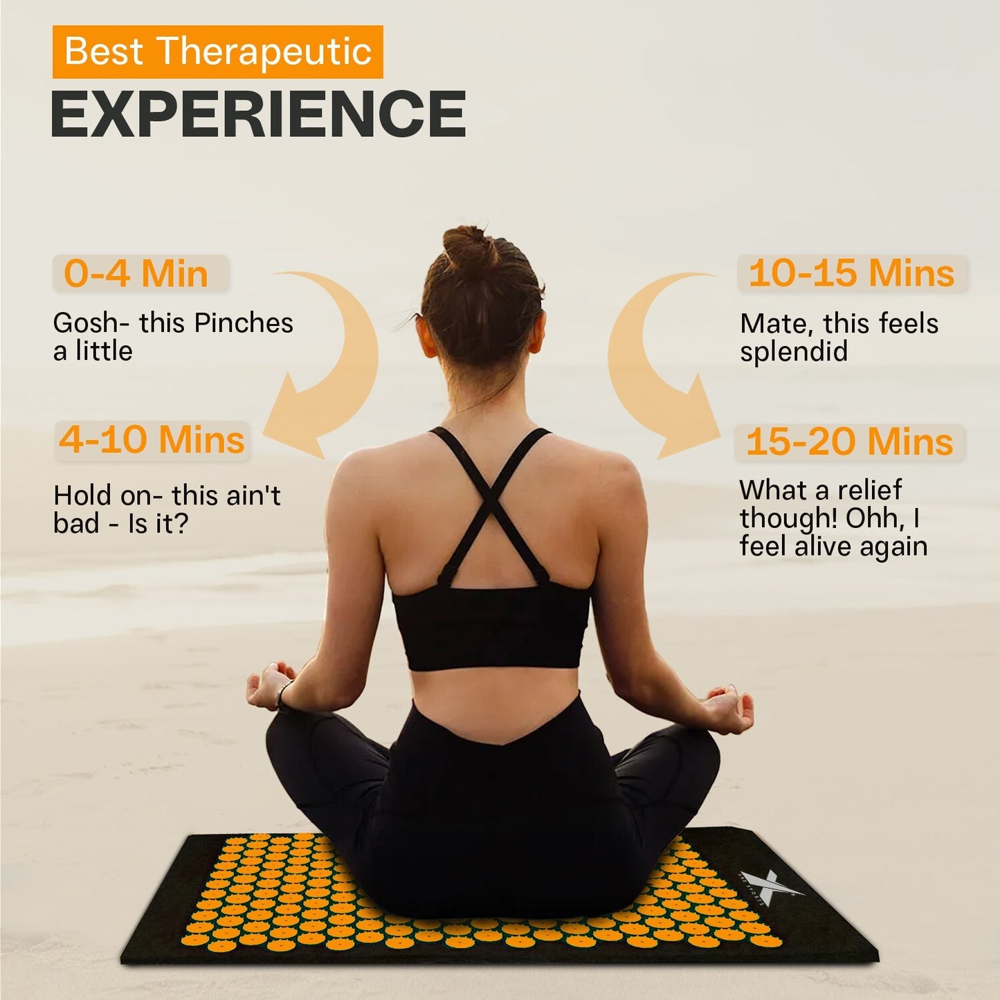 Experience Ultimate Relaxation with XN8 Acupressure Body Mat & Pillow Set for Stress Relief and Massage