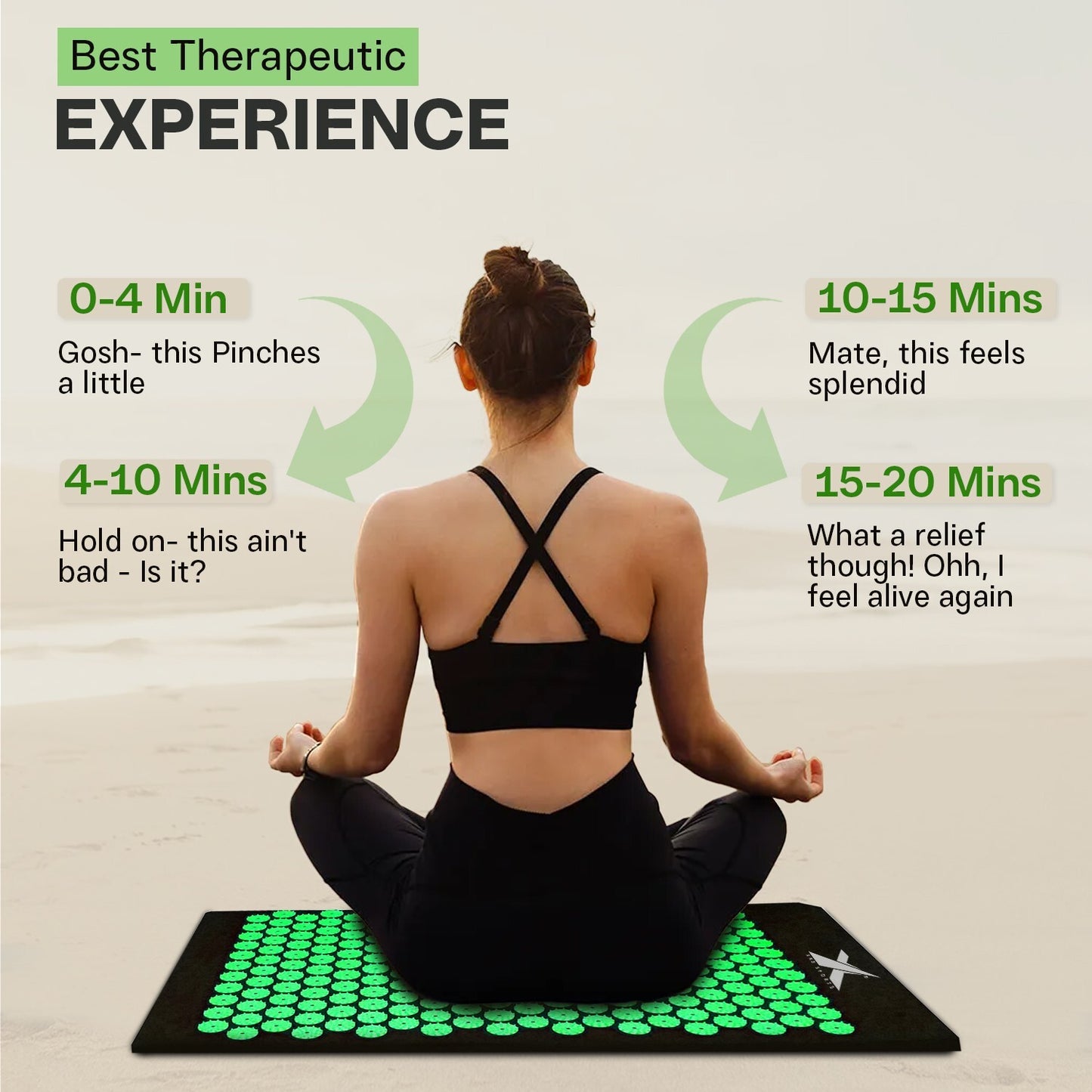 Experience Ultimate Relaxation with XN8 Acupressure Body Mat & Pillow Set for Stress Relief and Massage