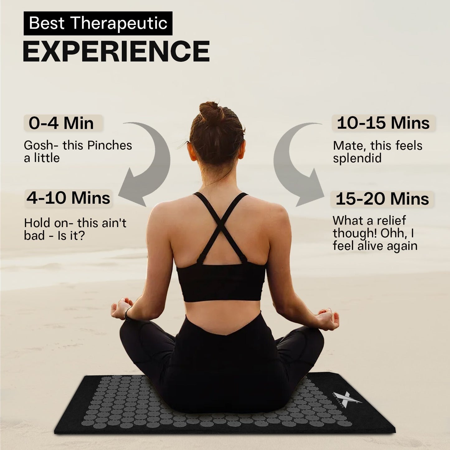 Experience Ultimate Relaxation with XN8 Acupressure Body Mat & Pillow Set for Stress Relief and Massage