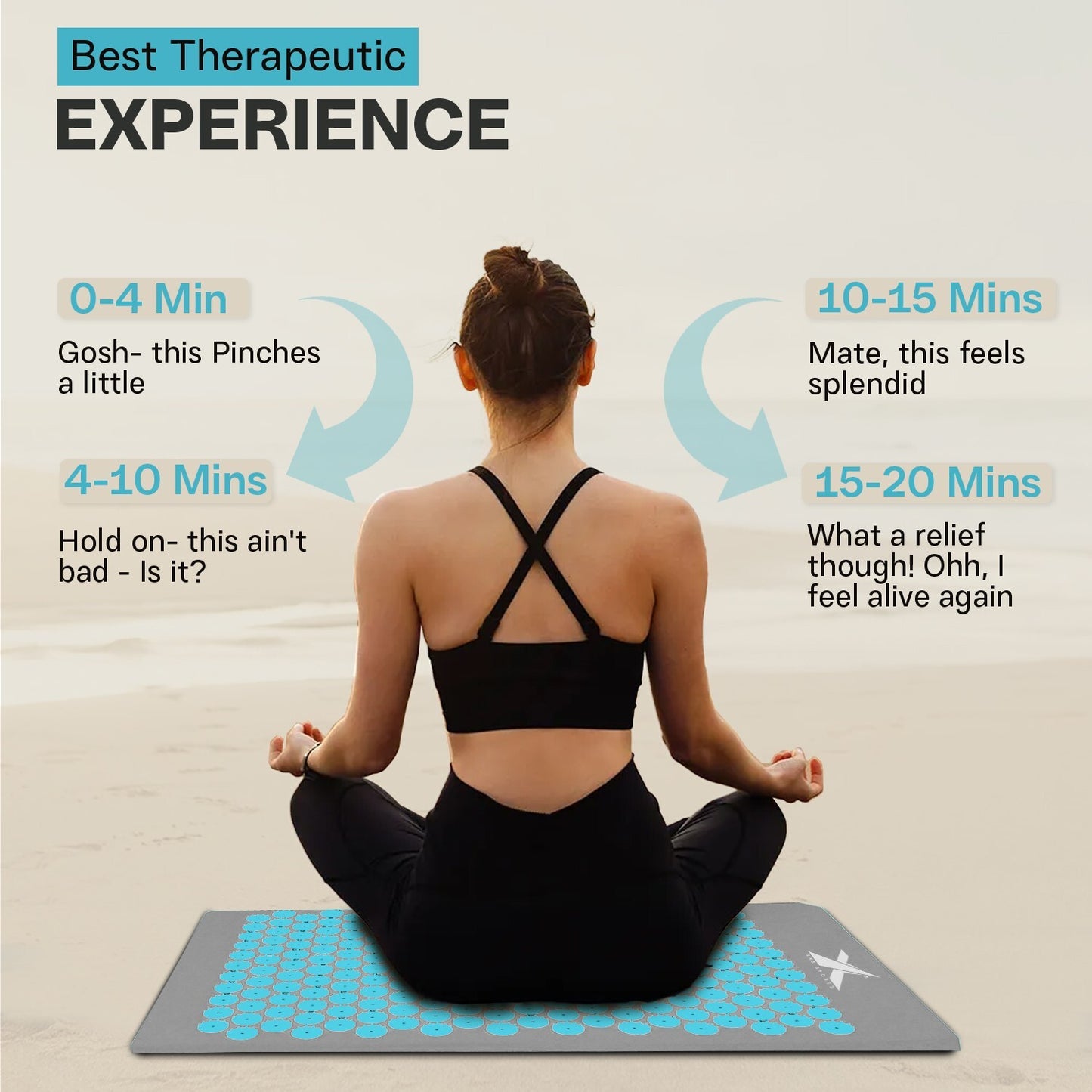 Experience Ultimate Relaxation with XN8 Acupressure Body Mat & Pillow Set for Stress Relief and Massage