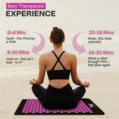 Experience Ultimate Relaxation with XN8 Acupressure Body Mat & Pillow Set for Stress Relief and Massage