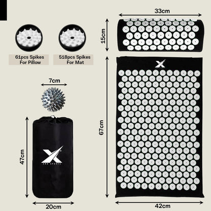 Experience Ultimate Relaxation with XN8 Acupressure Body Mat & Pillow Set for Stress Relief and Massage