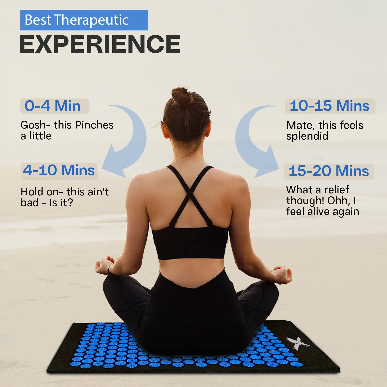 Experience Ultimate Relaxation with XN8 Acupressure Body Mat & Pillow Set for Stress Relief and Massage