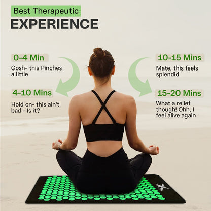 Experience Ultimate Relaxation with XN8 Acupressure Body Mat & Pillow Set for Stress Relief and Massage