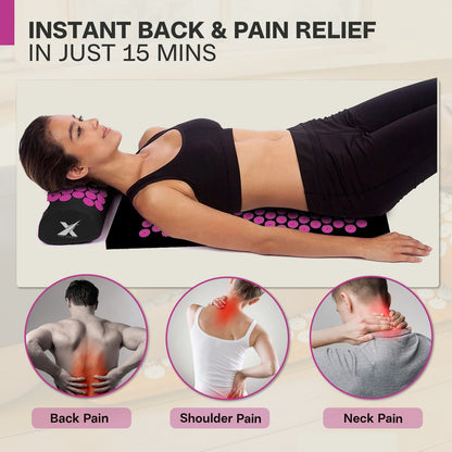 Experience Ultimate Relaxation with XN8 Acupressure Body Mat & Pillow Set for Stress Relief and Massage