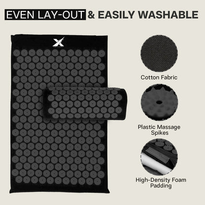 Experience Ultimate Relaxation with XN8 Acupressure Body Mat & Pillow Set for Stress Relief and Massage