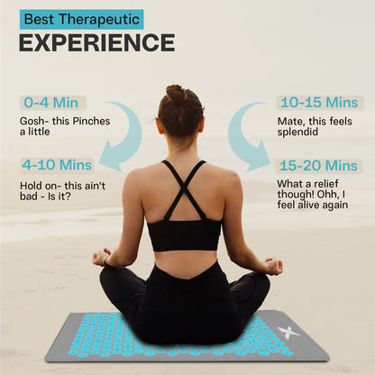 Experience Ultimate Relaxation with XN8 Acupressure Body Mat & Pillow Set for Stress Relief and Massage